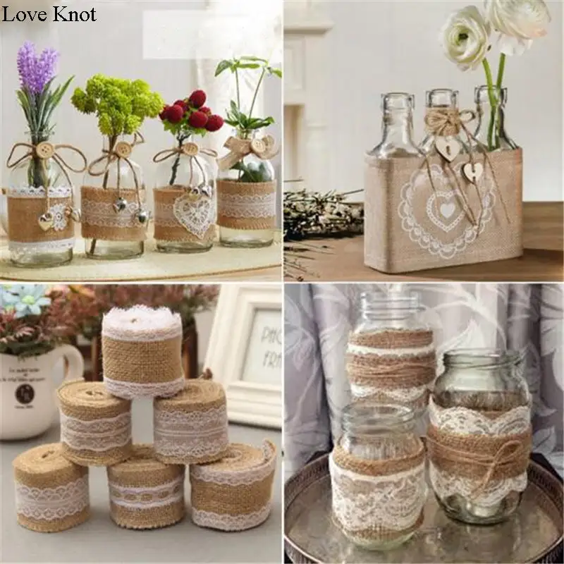Protective Burlap Lace Ribbon Roll