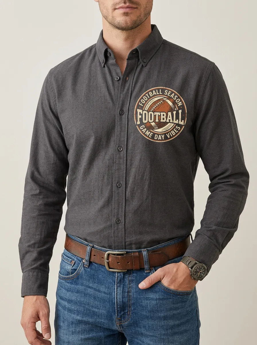 Football Graphic Casual Shirt