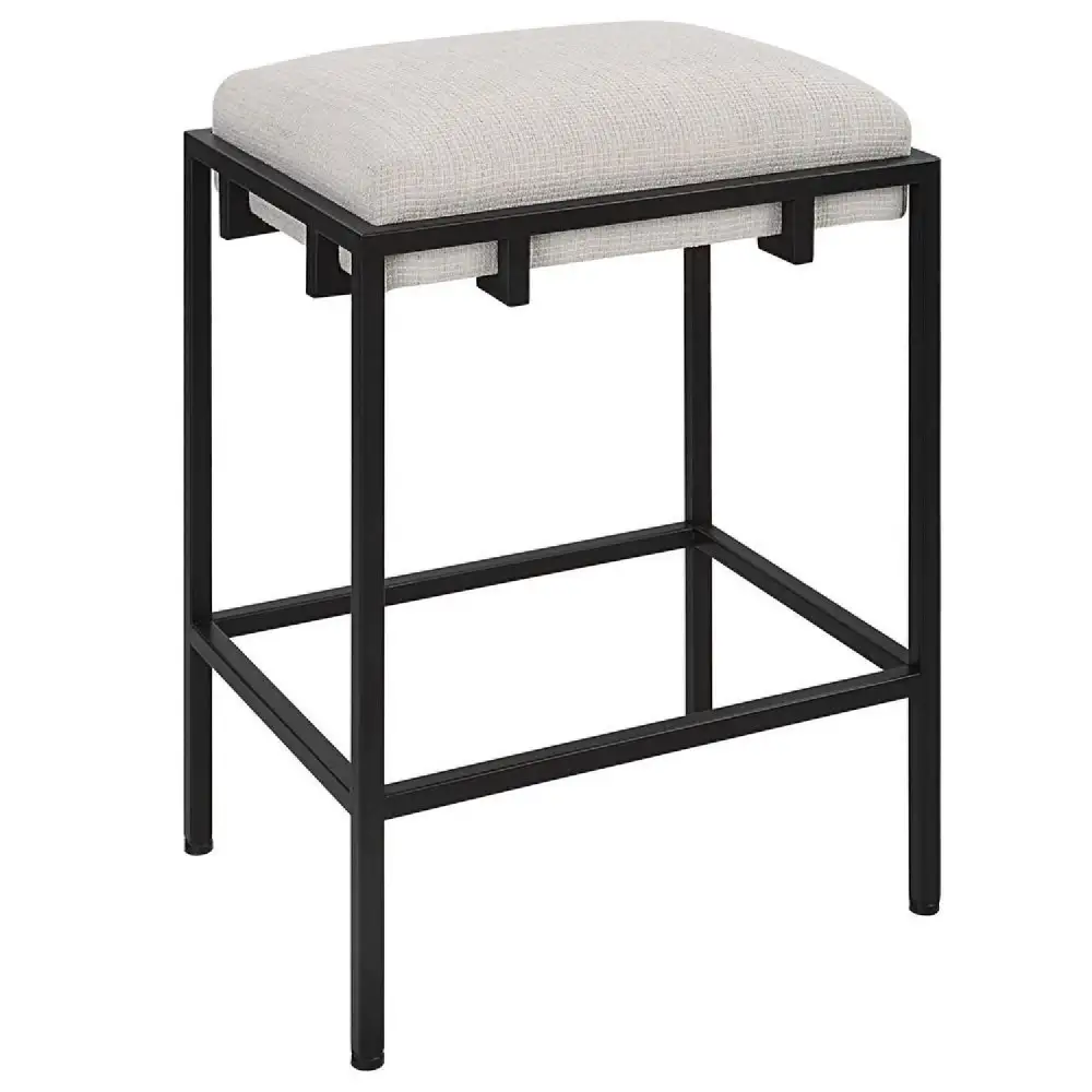 Refined Fabric Counter Stool