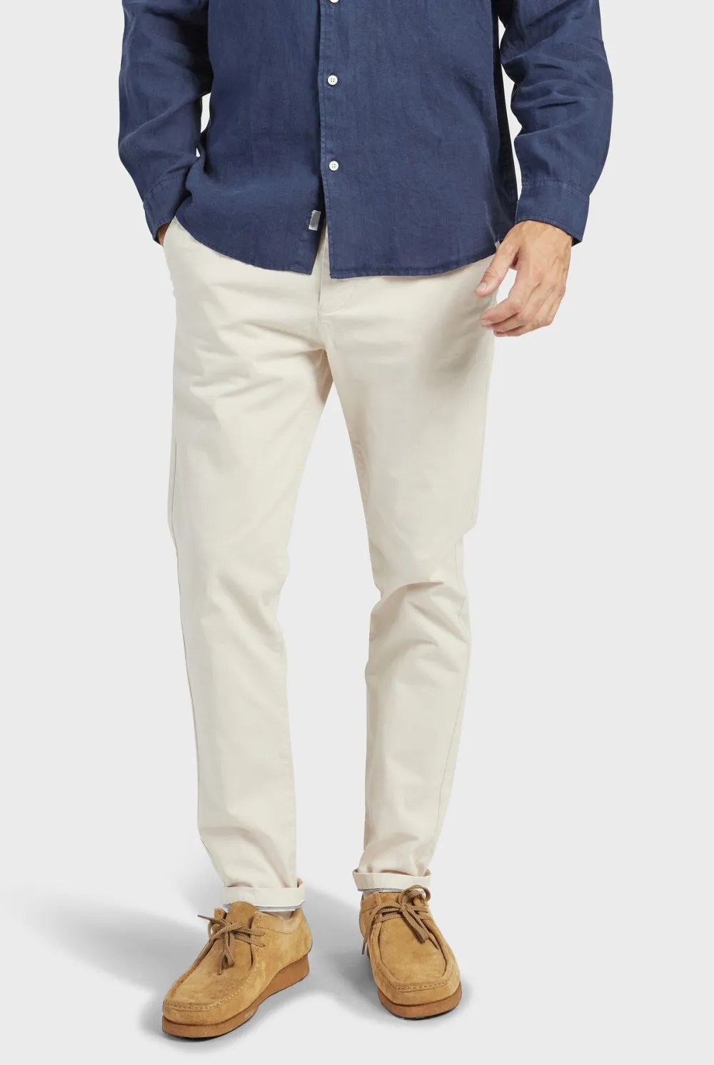 Slim Tapered Stretch Cotton Casual Jogger Pants