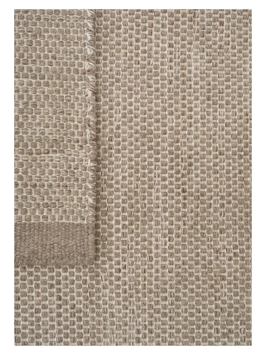Hand-Woven Wool-Cotton Area Rug