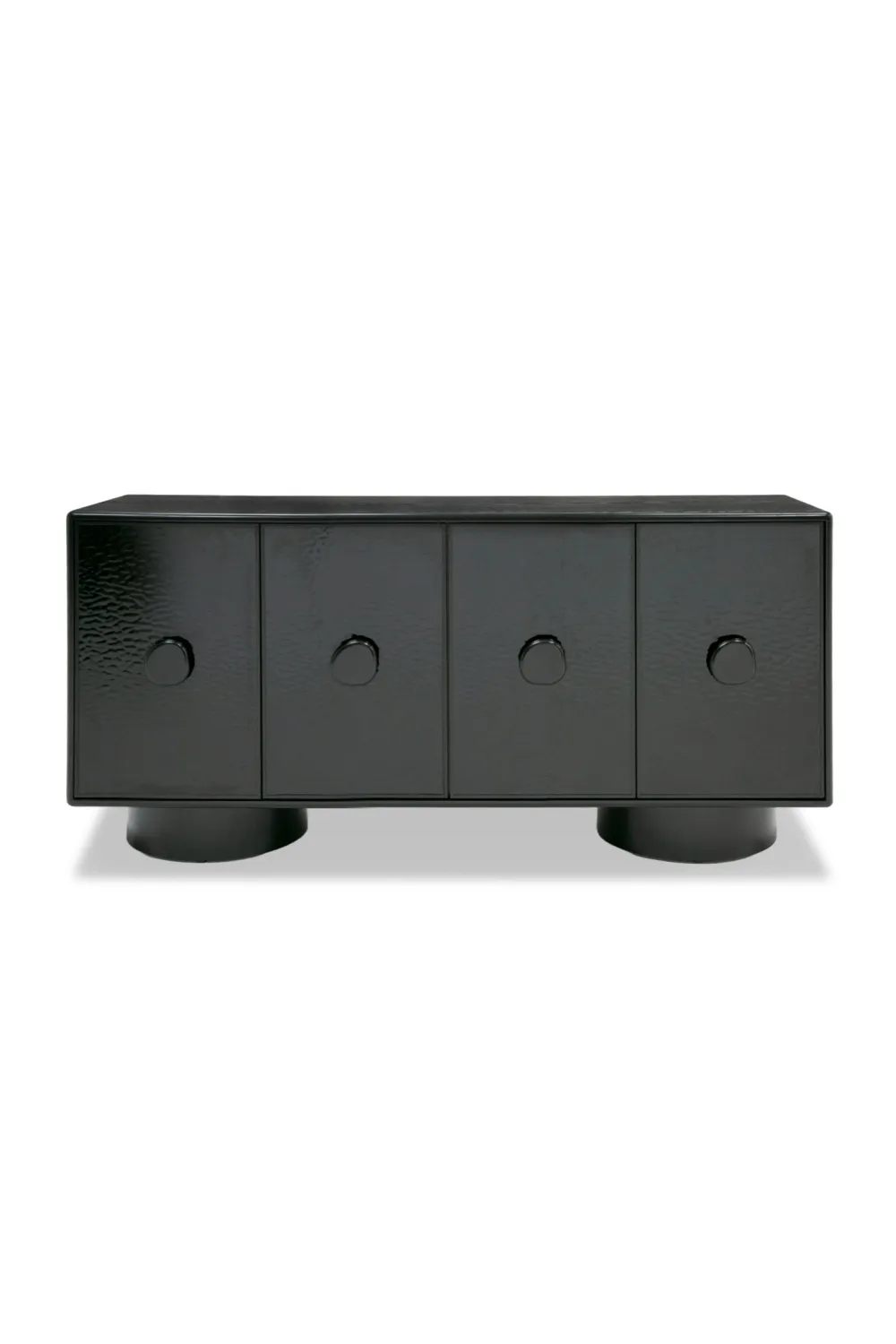 Wave Glass Four-Door Sideboard