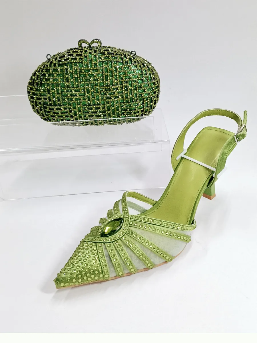 Ayla Crystal Gemstone High Heels