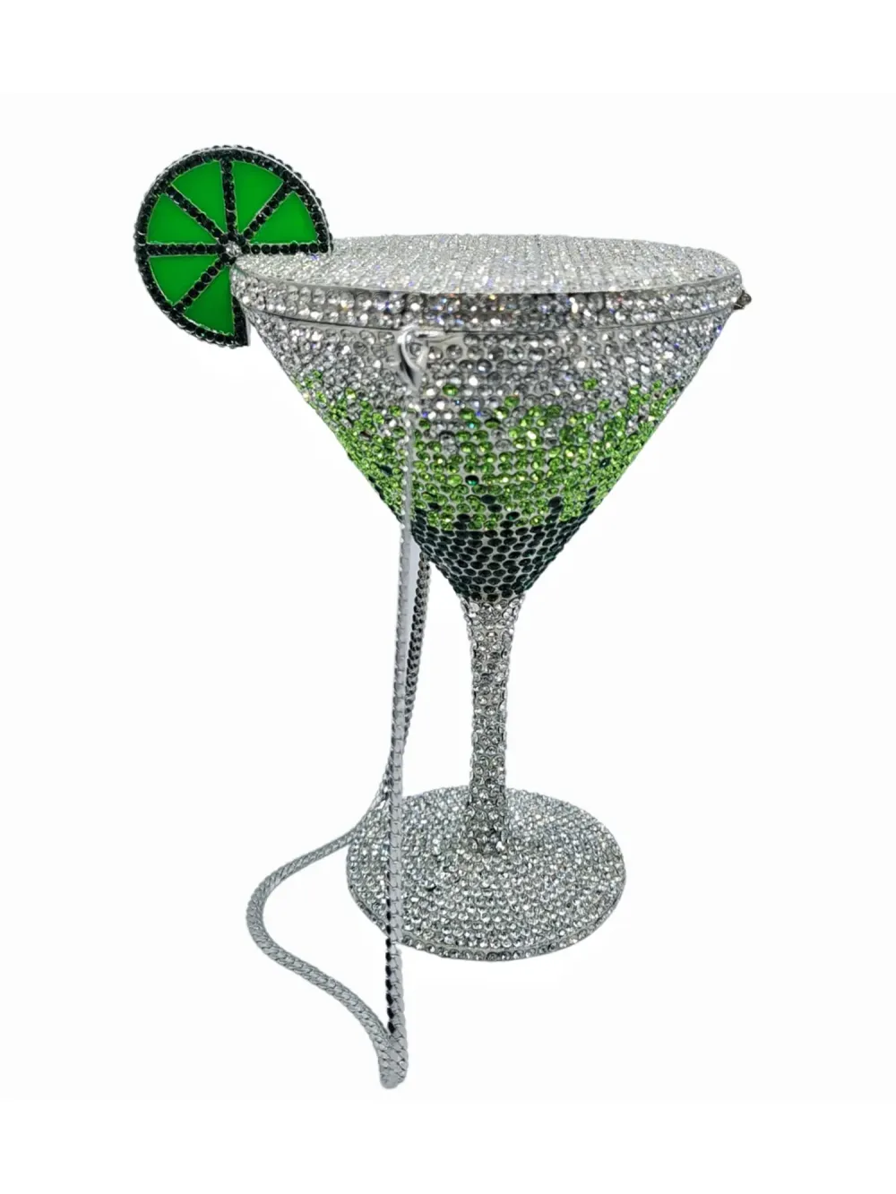 Madeline Rhinestone-embellished Cocktail Glass Clutch Bag