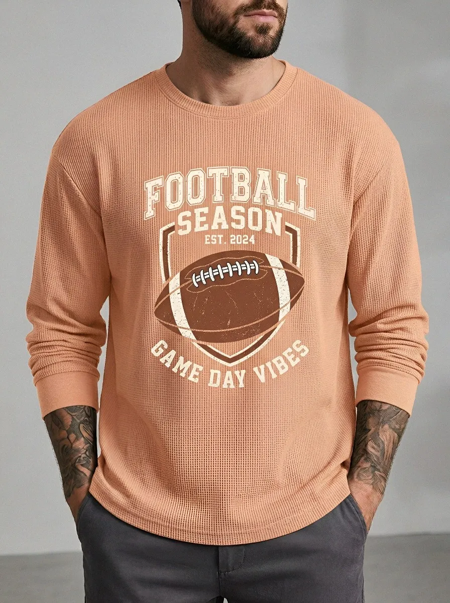 Football Graphic Casual T-Shirt