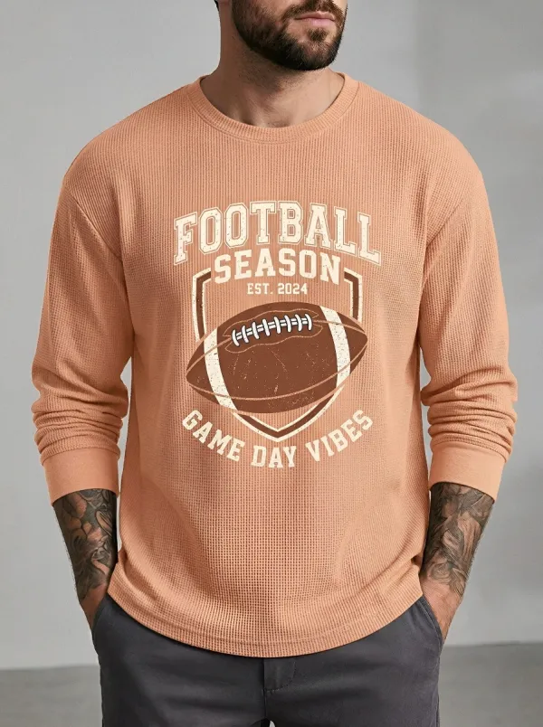 Football Graphic Casual T-Shirt