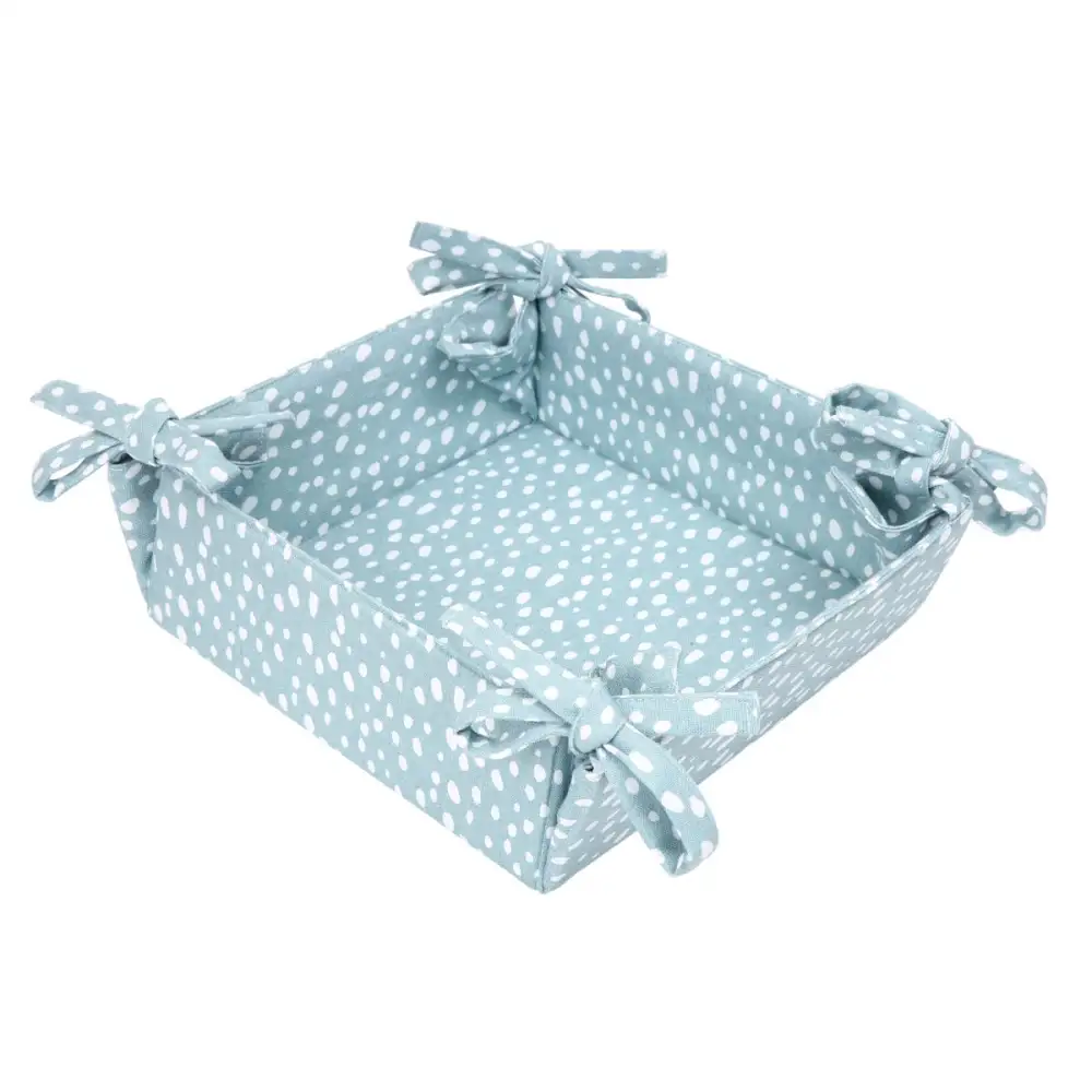 Spotted Recycled Cotton Bread Basket for Kitchen Use