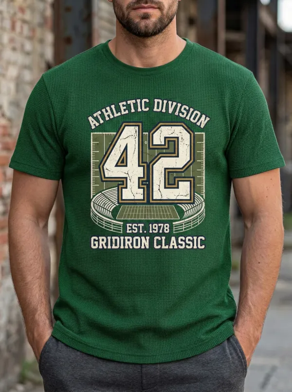 Men's Field Gridiron Helmet Graphic T-Shirt
