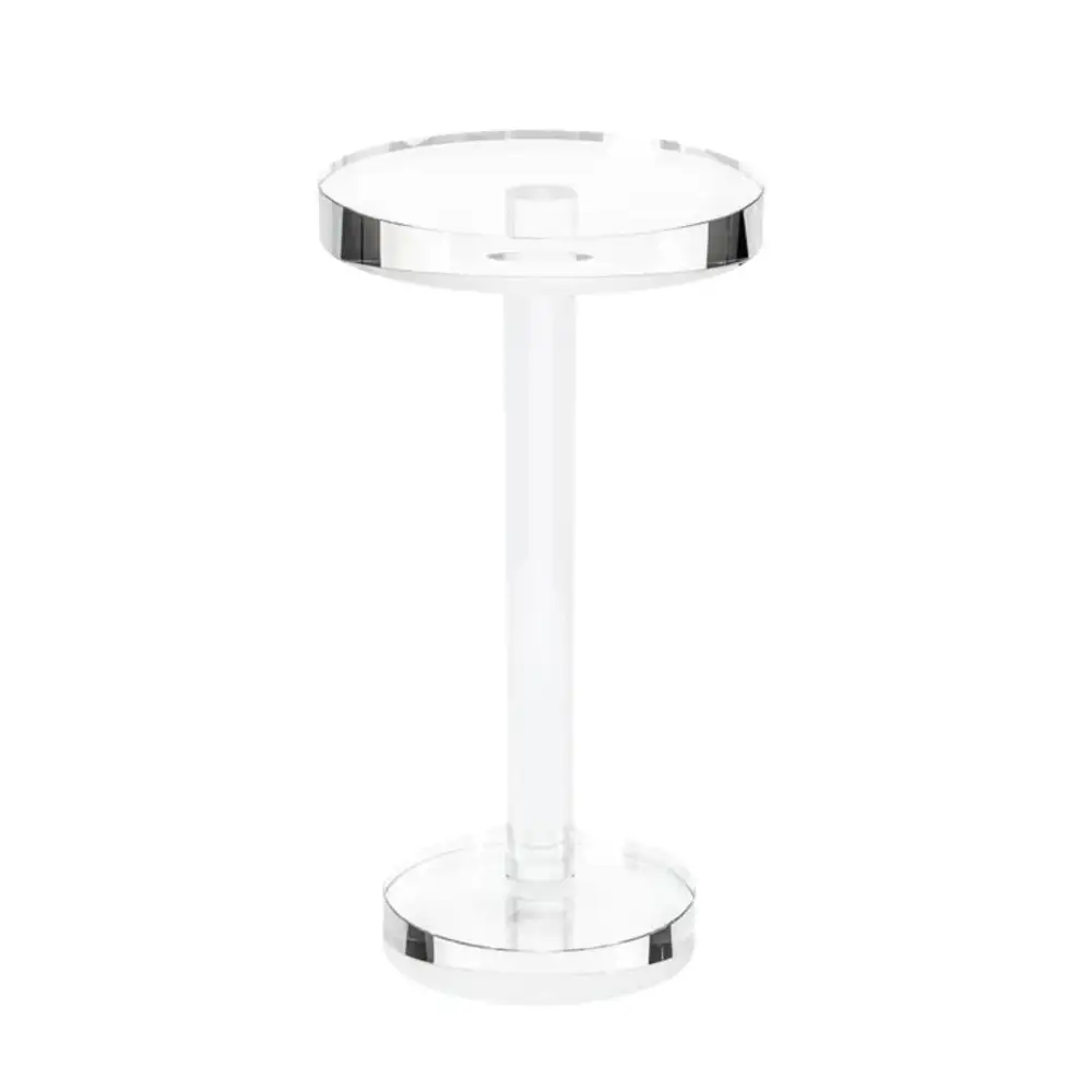 Textured Round Side Table