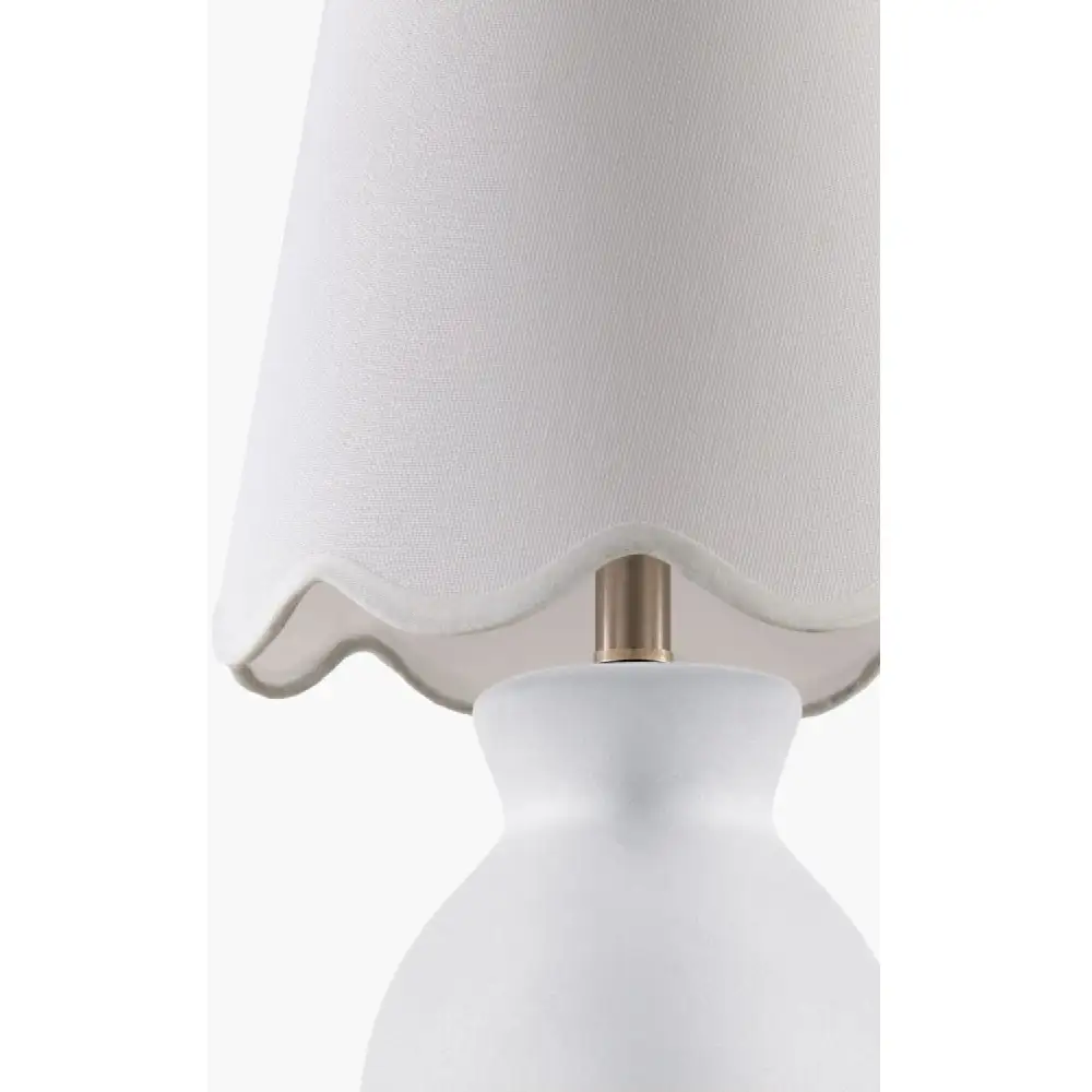 Scalloped Edge Table Lamp