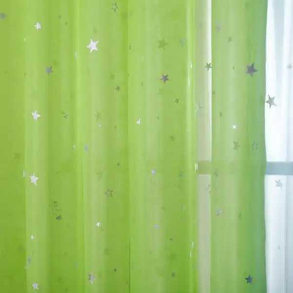 Open Star Sheer Curtain Panel