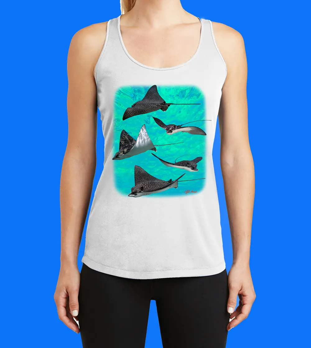 Eagle Rays Printed Racerback Tank Top