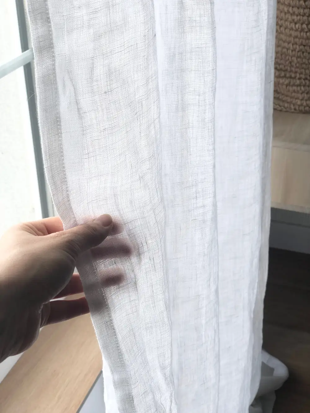 Wave Voile Linen Curtain Panel