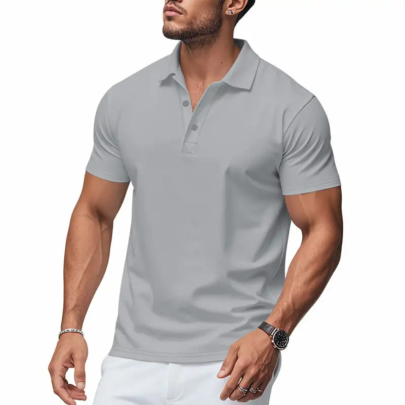 Structured Pique Short Sleeve Cotton Polo Shirt