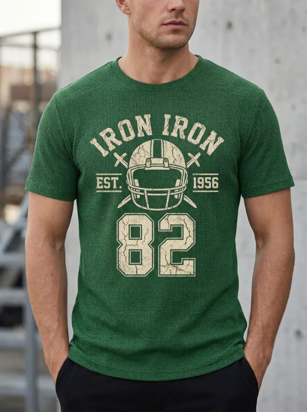 Men's Gridiron Iron Helmet T-Shirt