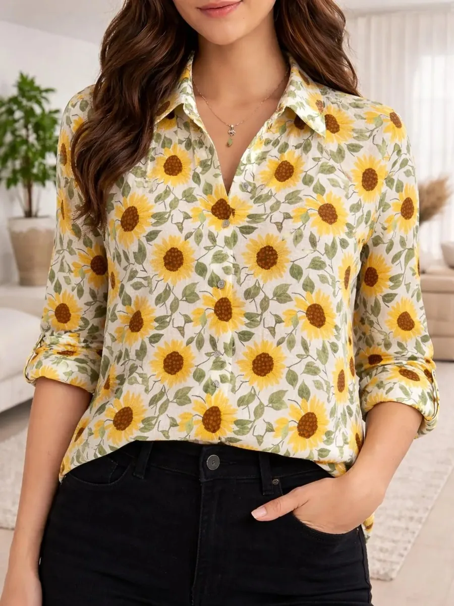 Vintage Sunflower Shirt