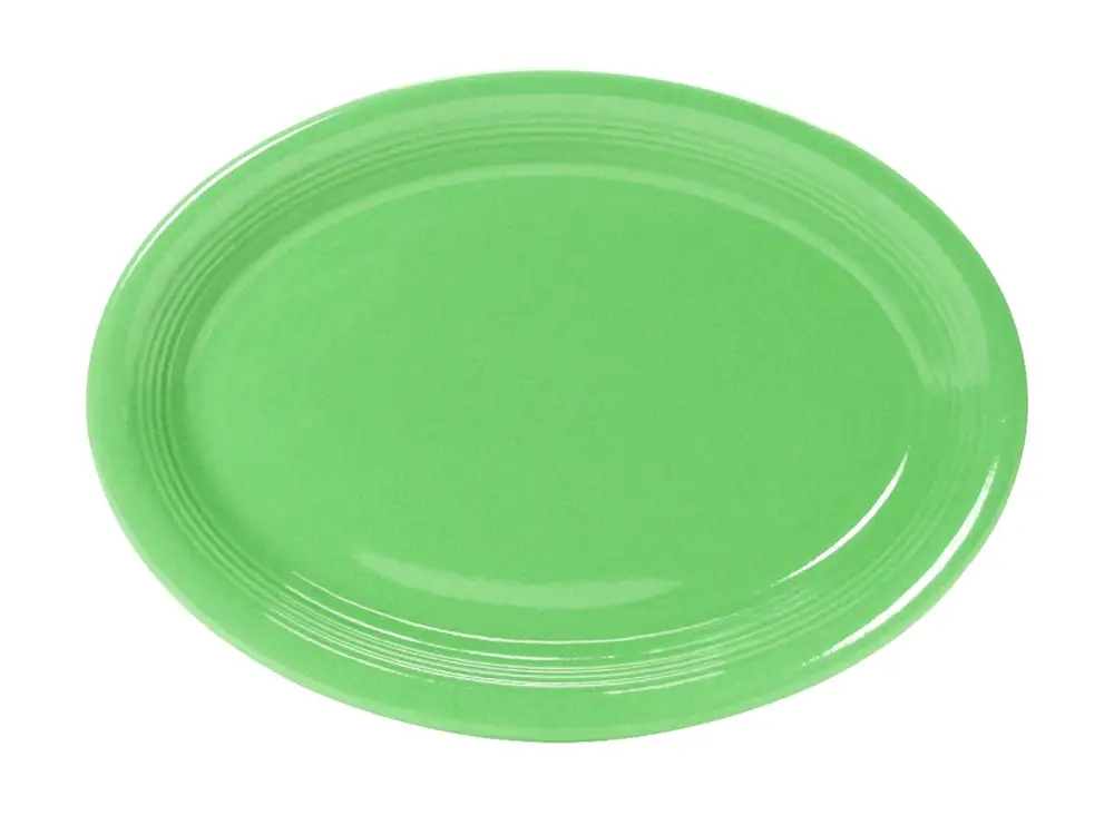 Concentric Pattern Oval Service Platter