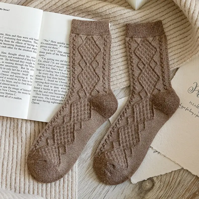 Cable Knit Women's Knee High Socks