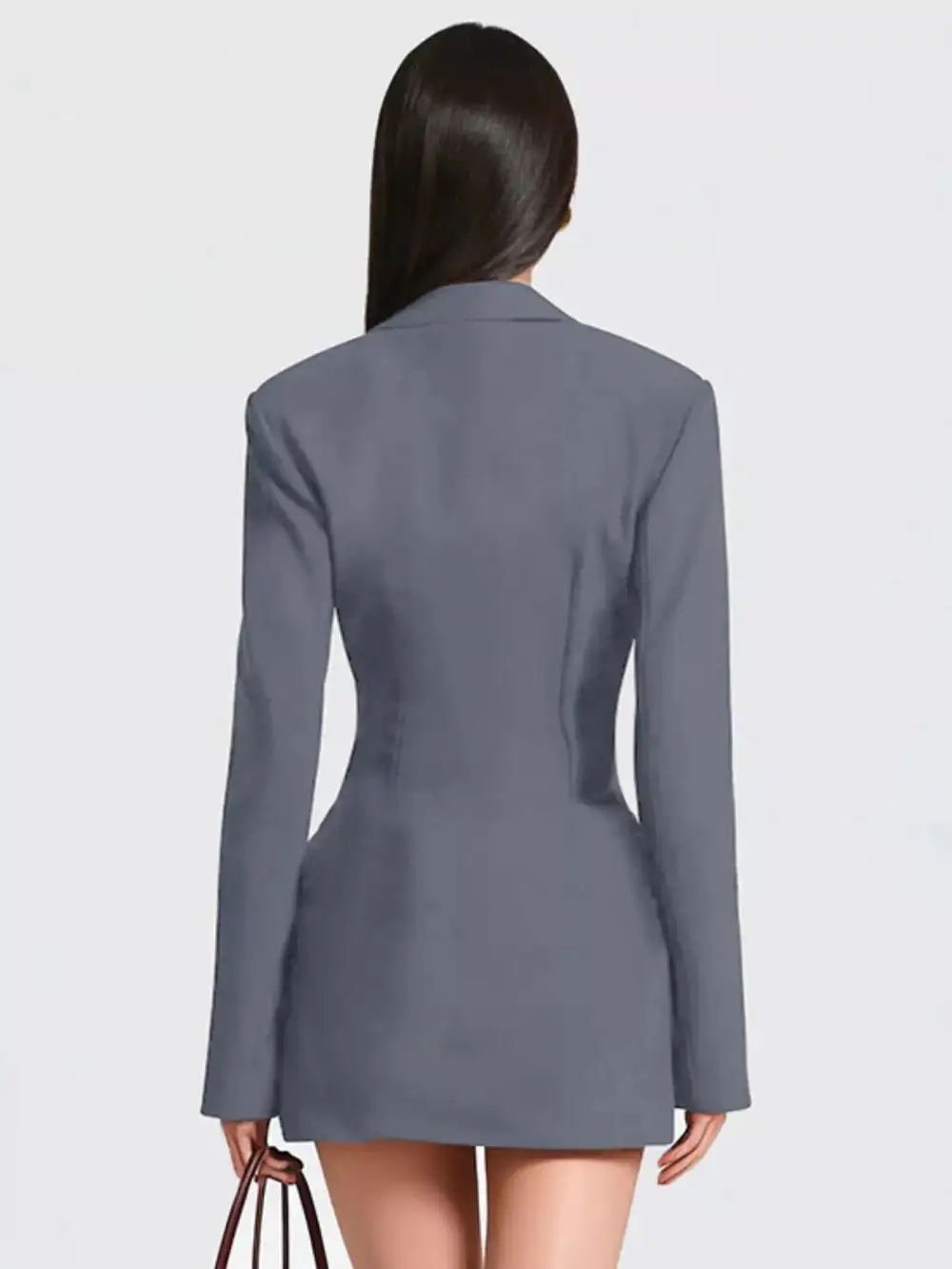 Balanced Detail Long Sleeve Mini Dress