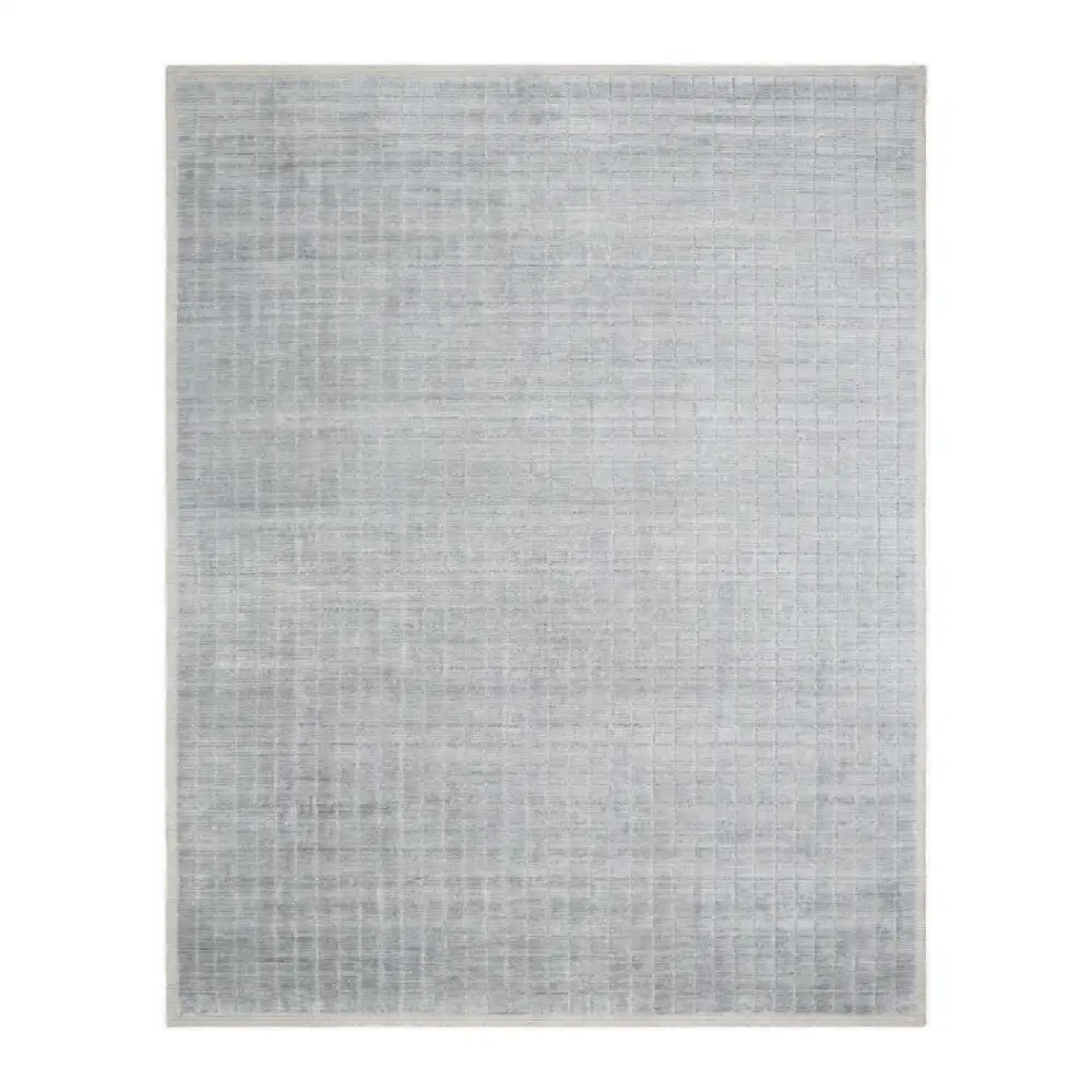 Hand-Loomed Square Pattern Carpet