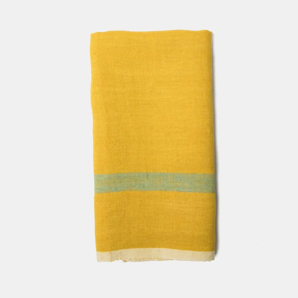 Textured Laundered Linen Kitchen Towel Set
