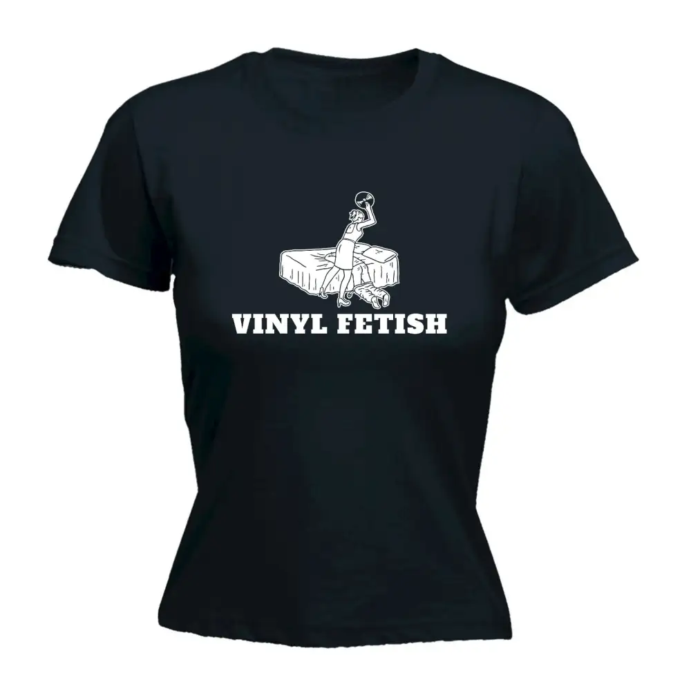 Vinyl Record Graphic Fitted Tee