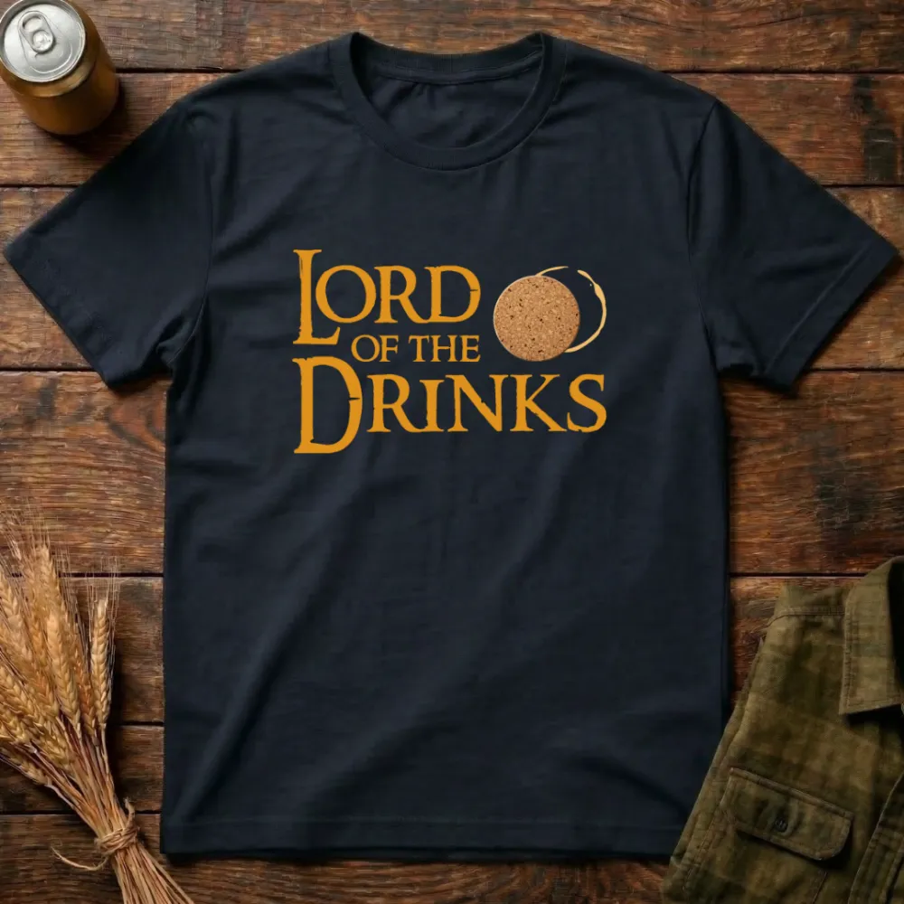 Lord Of The Drinks Graphic Cotton T-Shirt