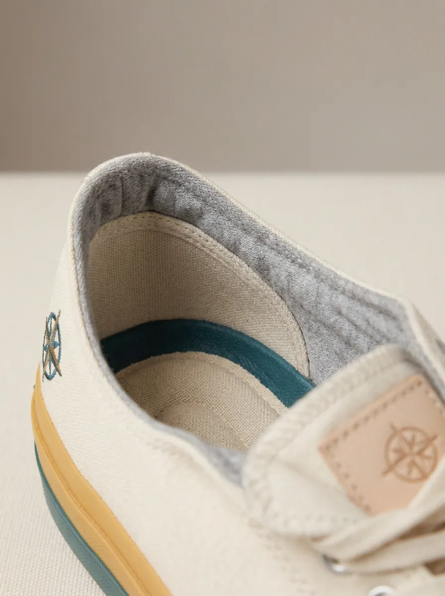 Refined Compass Women's Low-Top Canvas Shoes