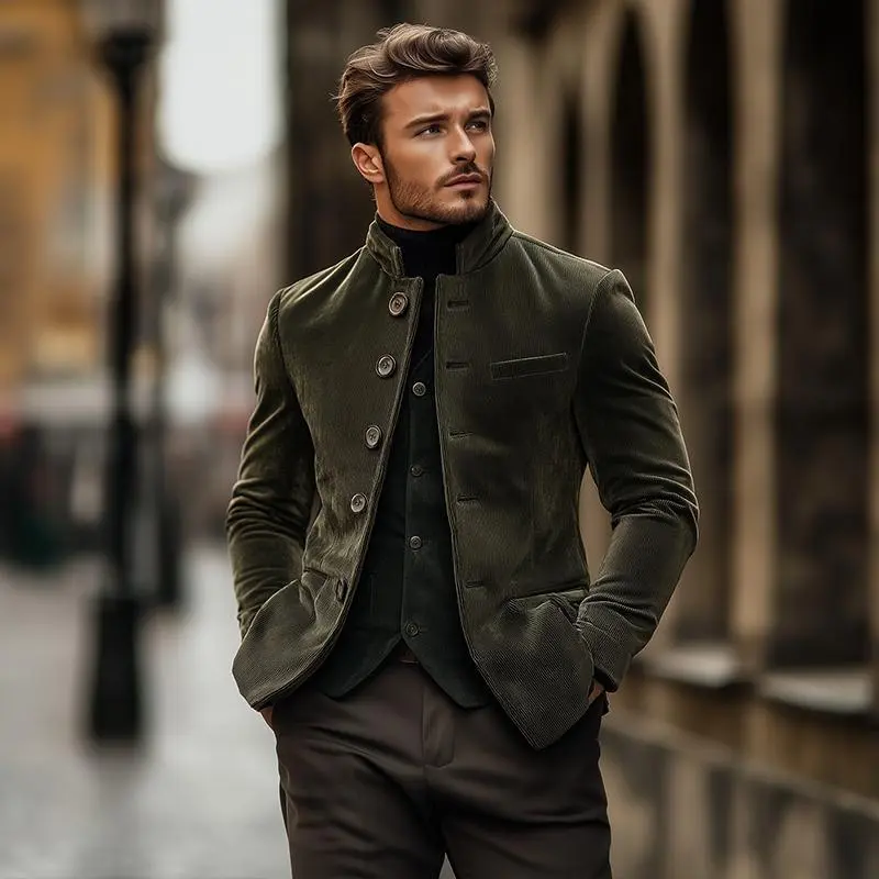 Textured Corduroy Blazer