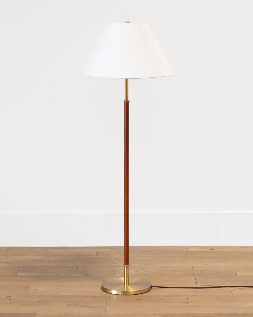Classic Leather Floor Lamp