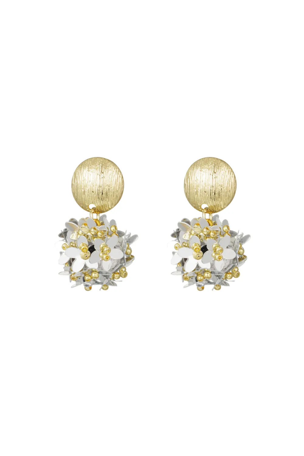 Playful Bead Disc Earrings