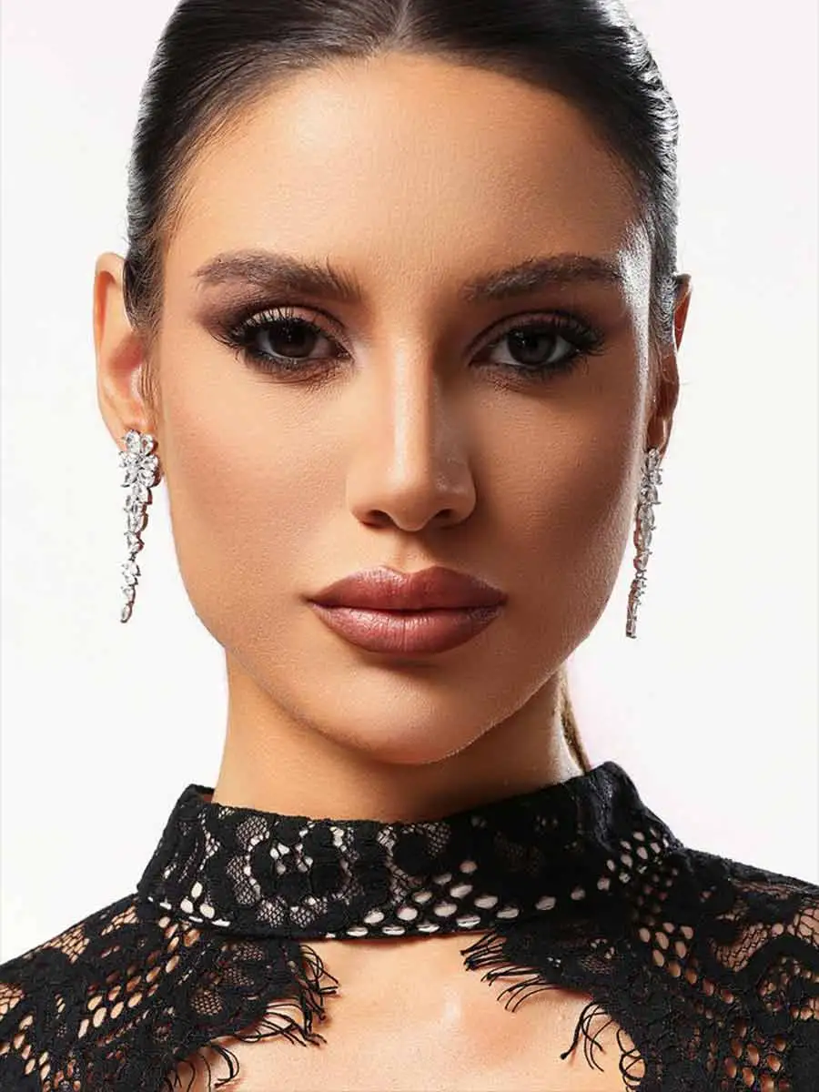 Arabelle Diamond Triangle Tassels Earrings