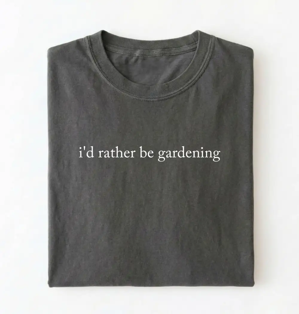 Plant Theme Comfort Graphic Cotton Tee