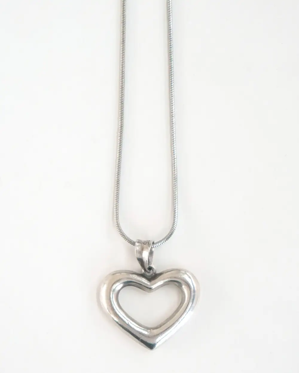 Chain Necklace with Heart Charm