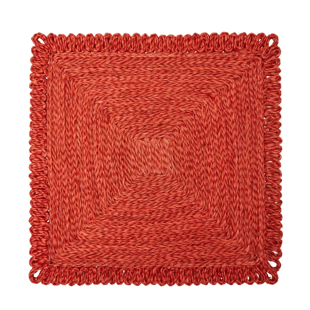 Classic Square Abaca Placemat Set