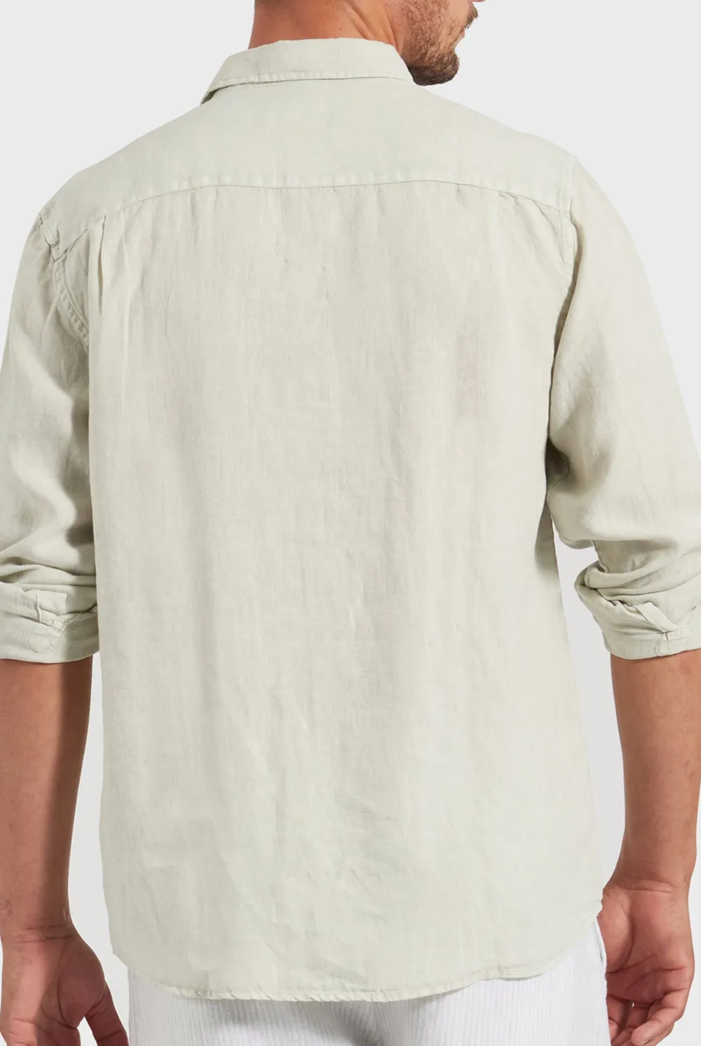 Breathable Linen Blend Casual Button Down Shirt