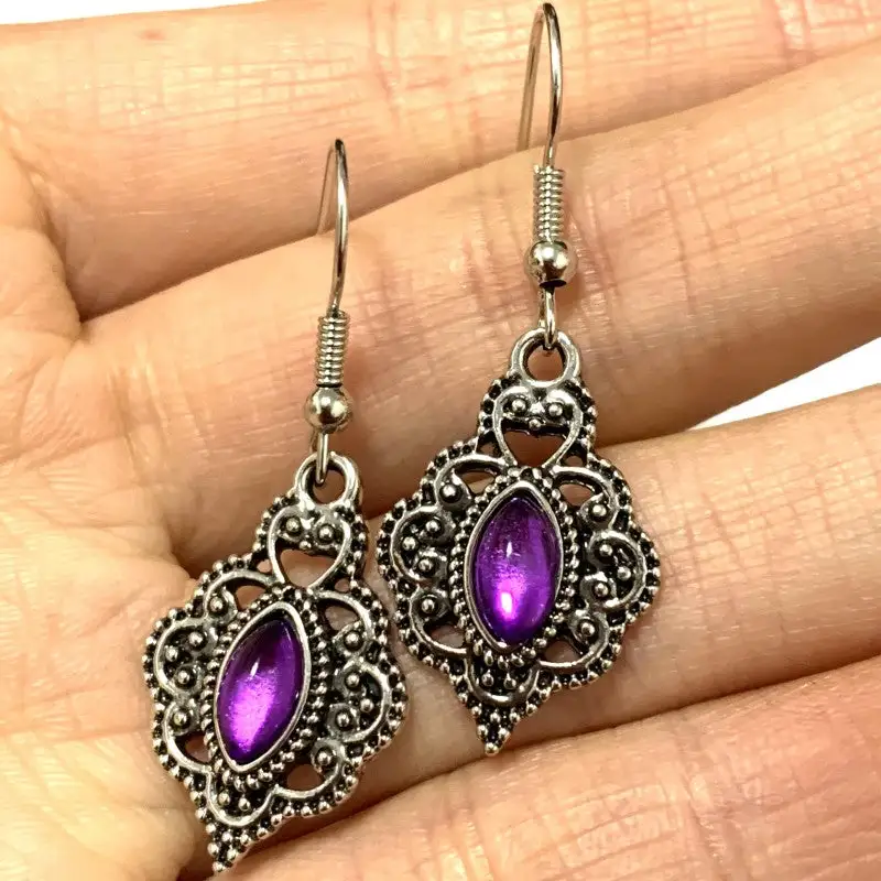 Amethyst Classic Earrings