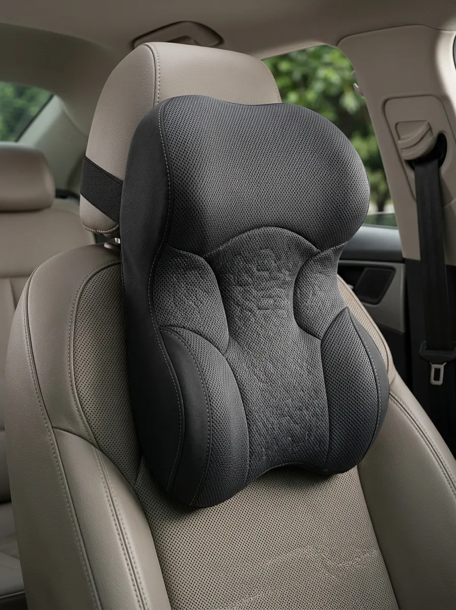 Detailed Memory Foam Ergonomic Neck Support Cushion