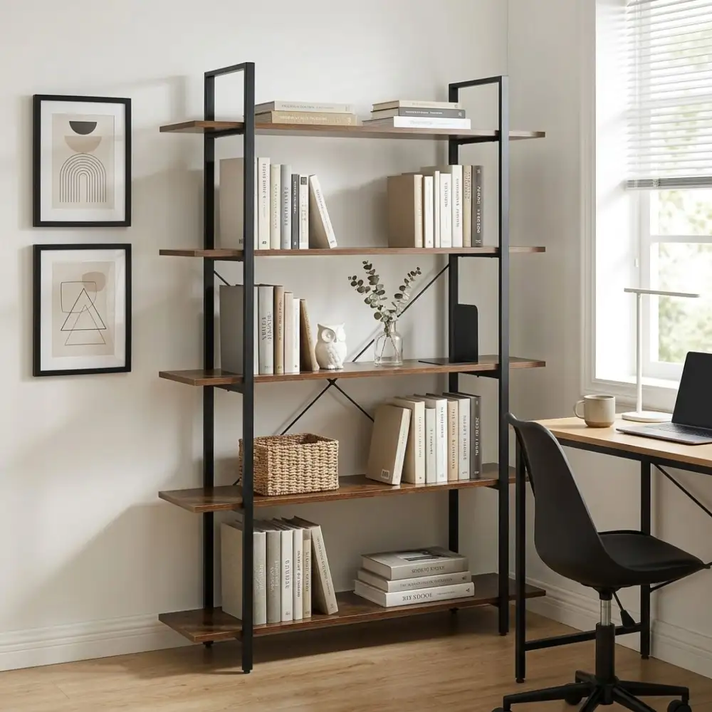 Metal Frame Bookshelf