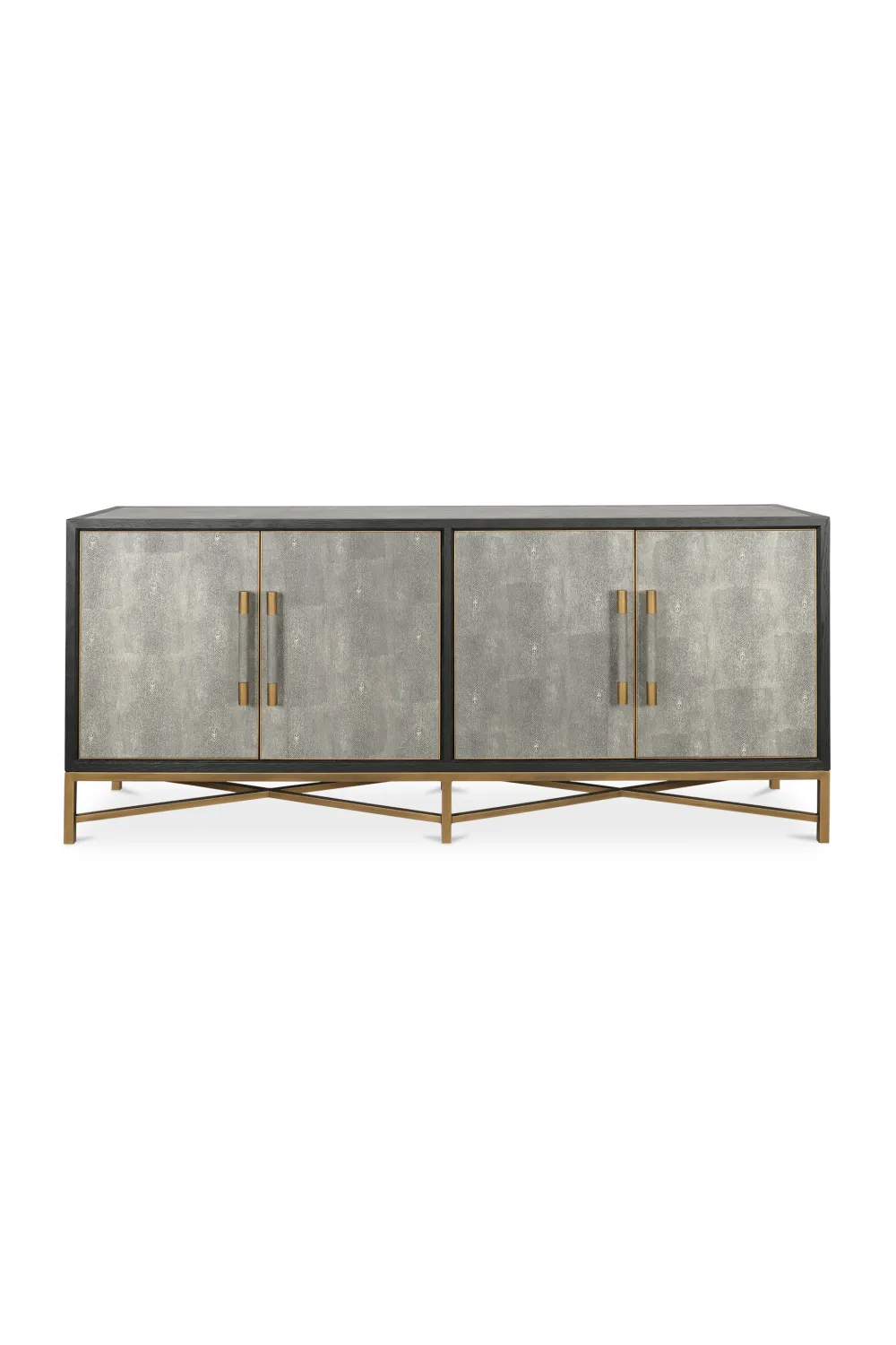 Vegan Leather Four-Door Sideboard