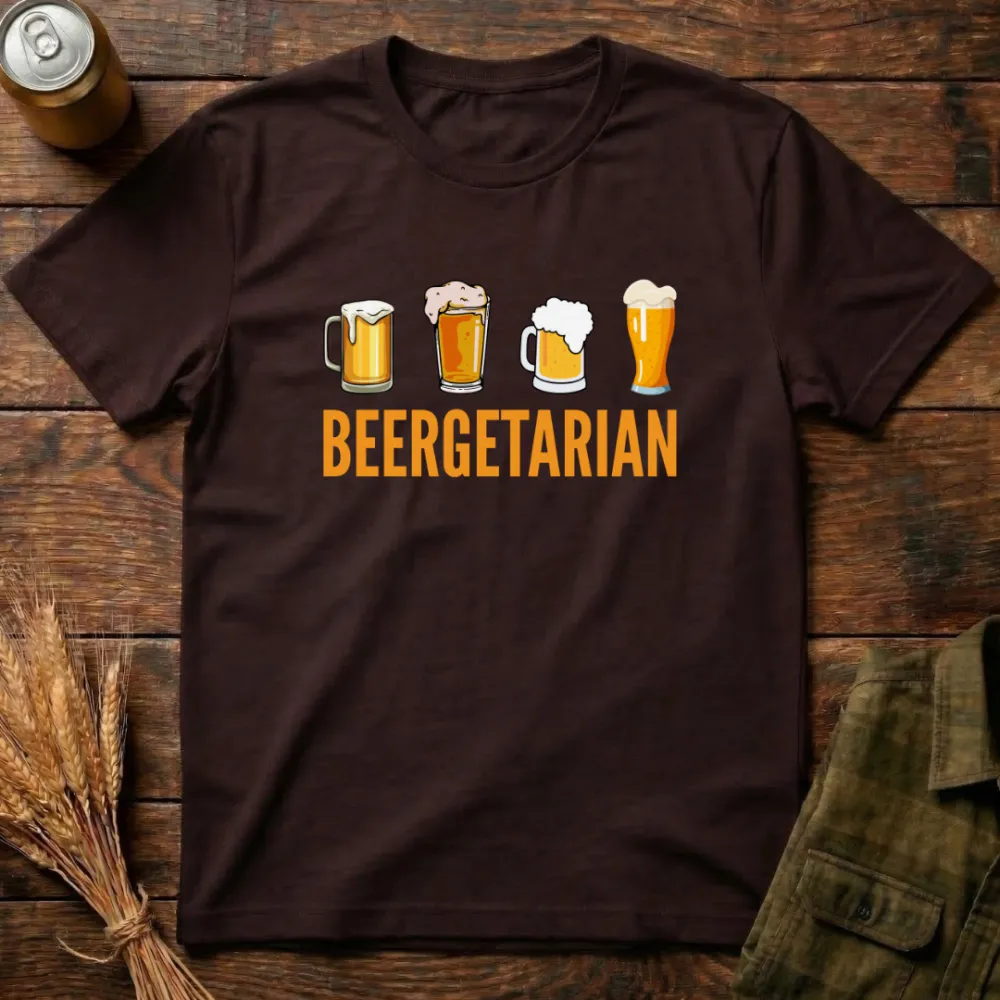 Beer pattern cotton T-shirt