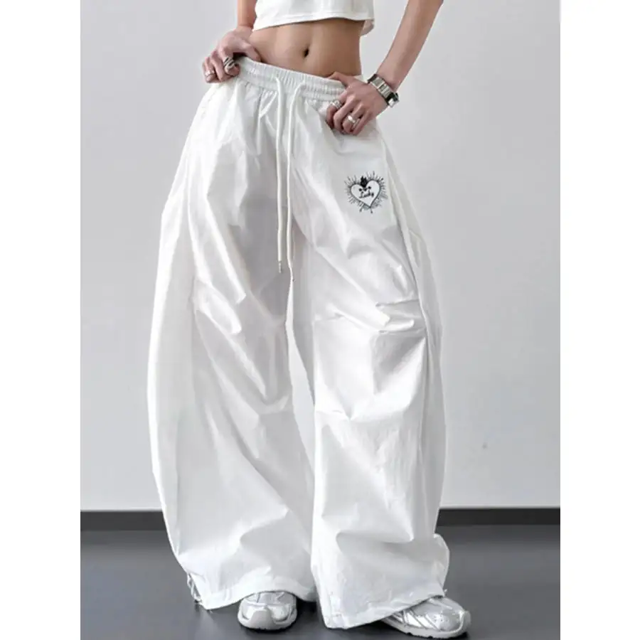 Soft Wide Leg Drawstring Pants