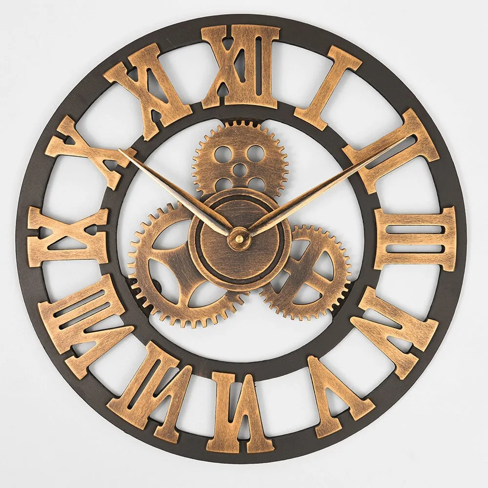 Wooden Metal Round Decorative Home Accent
