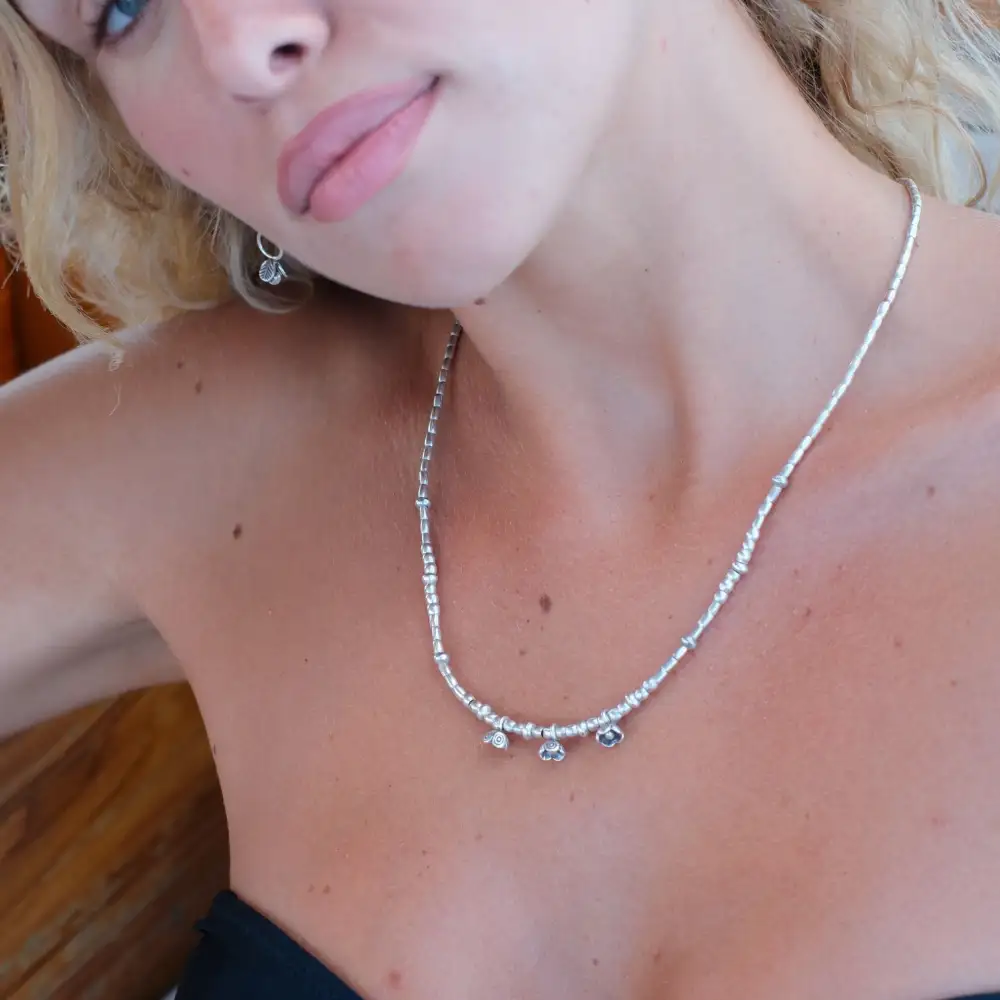 Hill Tribe Blossom Wrap Necklace