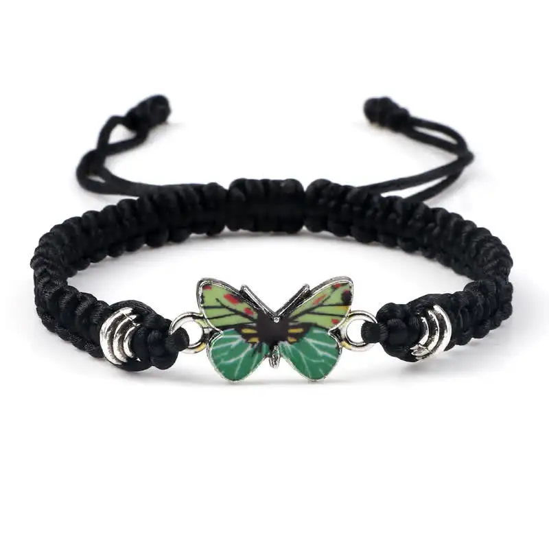 Butterfly Freedom Love String Charm Bracelet
