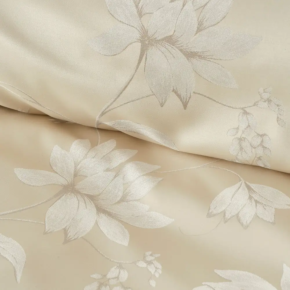 Woven Floral Duvet Cover Set