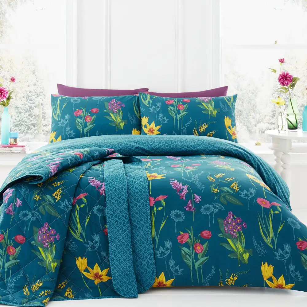 Floral Cotton Duvet Cover Set