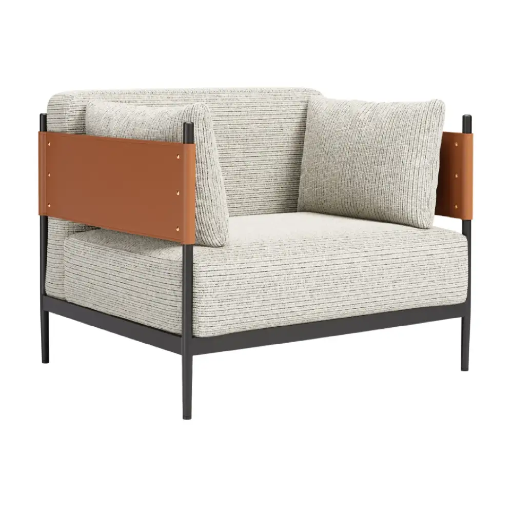 Ribbed Lounge Armchair