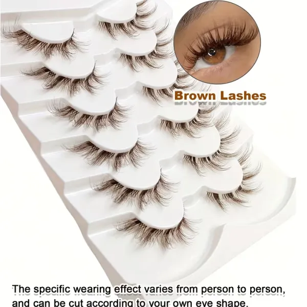 Multi-Pair Natural Brown Lash