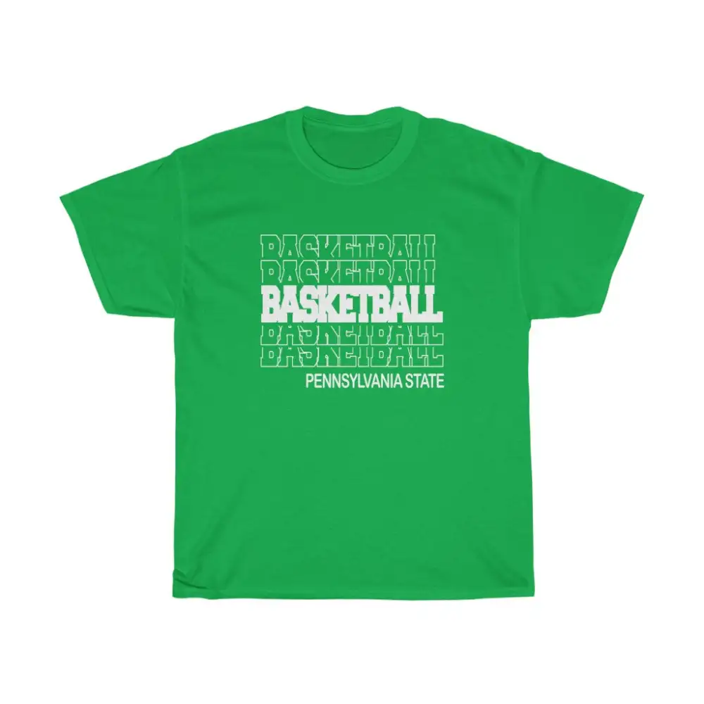 Basketball Pennsylvania State in Modern Stacked Lettering